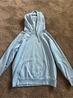 Under Armour Sky Blue Pullover Hoodie with Front Pocket